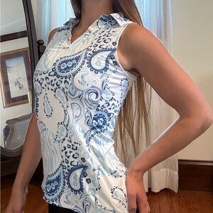Blue X by Gottex Paisley Sleeveless Women's Top